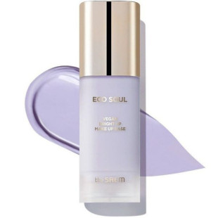 База под макияж веганская The Saem Eco Soul Vegan Bright Up Makeup Base 02 Lavender 30 ml